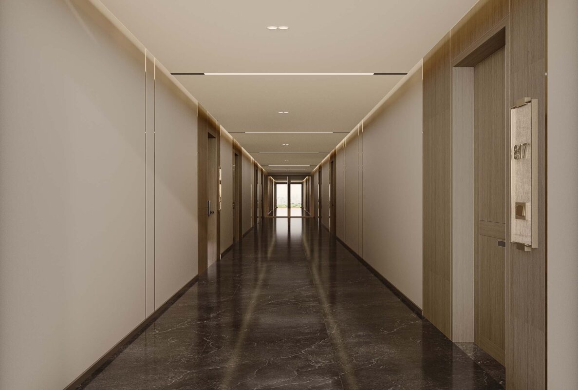 Hành lang chung cư MIK The Parkland Ocean Park 2