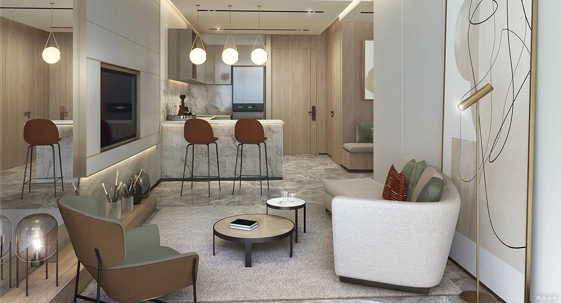 Căn hộ 1 ngủ+ MIK The Parkland