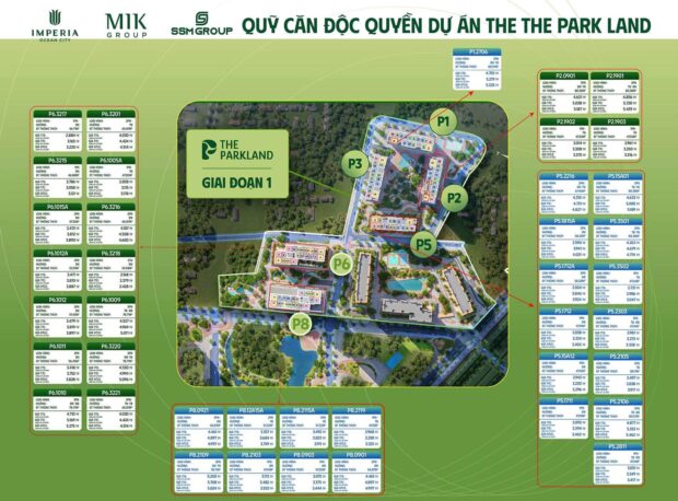 Giá bán chung cư MIK Vinhomes Ocean Park 2