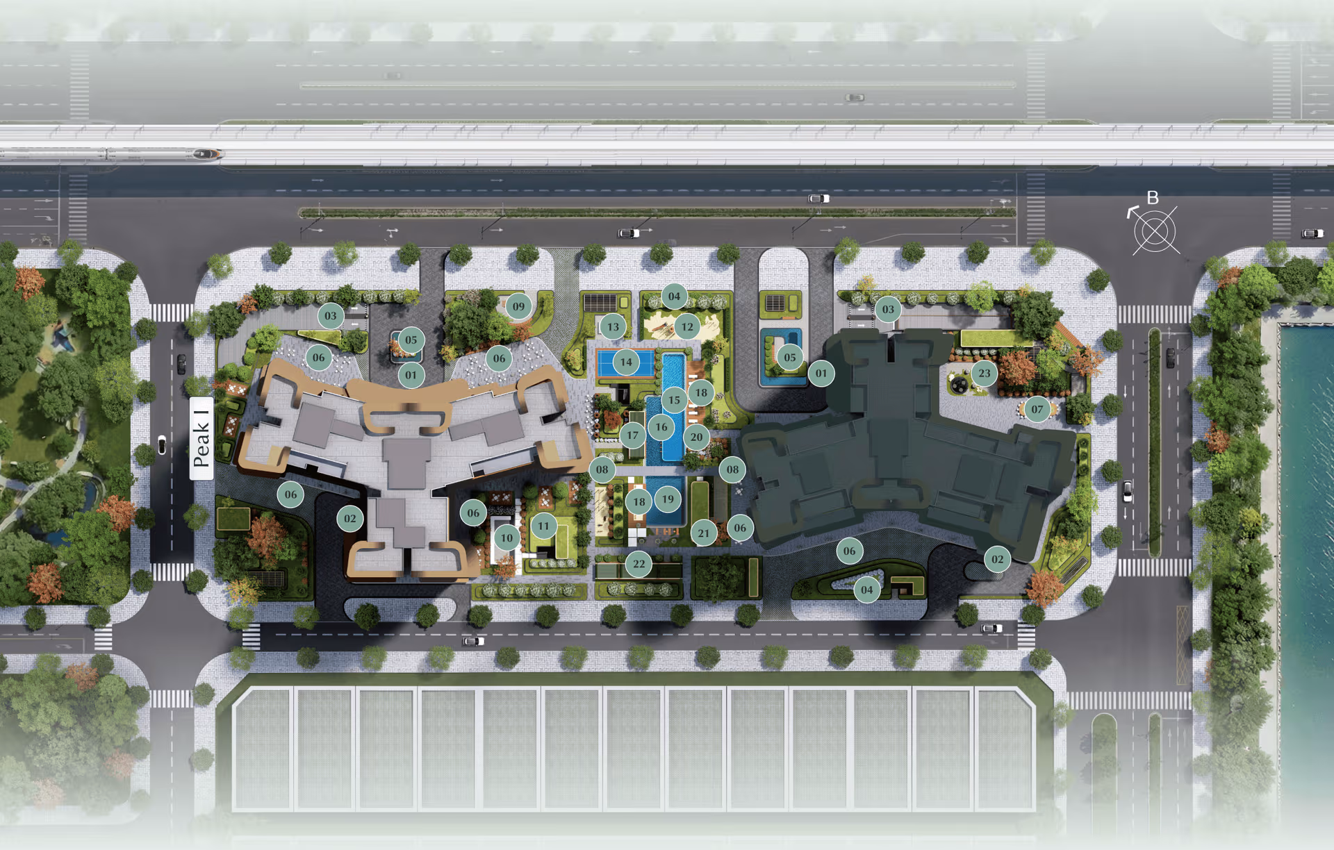 Mặt bằng tiện ích Lumière Essence Peak