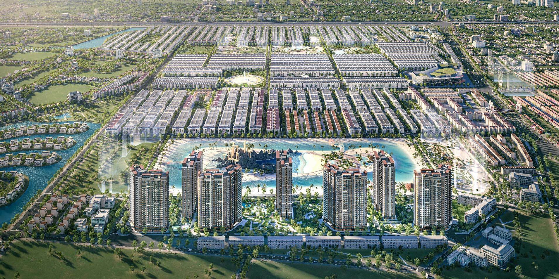 Toan canh du an chung cu Masteri Grand Coast Vinhomes Ocean Park 2