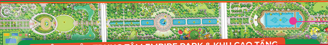 công viên trung tâm Empire Park 7.5ha