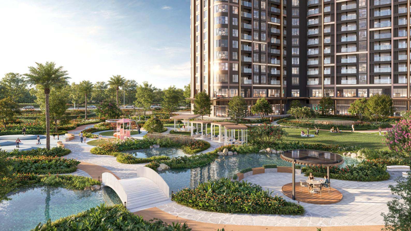 công viên dạo bộ cảnh quan