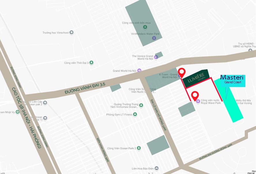 Vi tri chung cu Masteri Grand Coast vinhomes ocp21