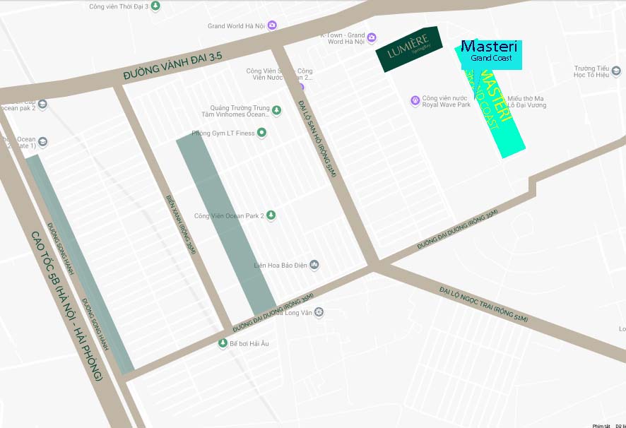 vi tri du an chung cu Masteri Grand Coast vinhomes ocp21