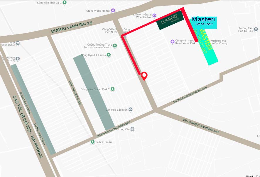 vi tri du an chung cu Masteri Grand Coast vinhomes ocp22