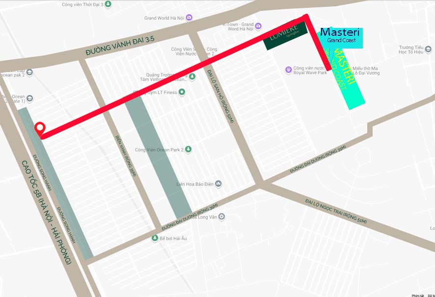 vi tri du an chung cu Masteri Grand Coast vinhomes ocp24