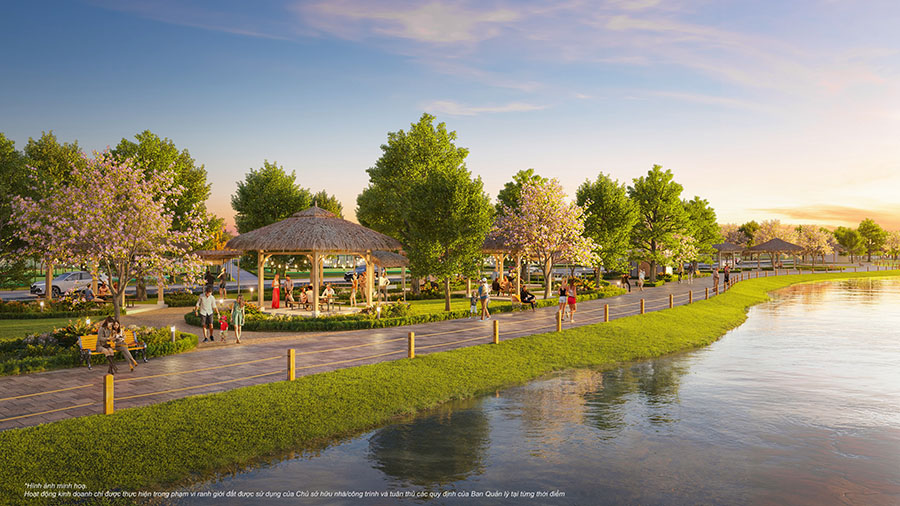 Tiện ích Vinhomes Bắc Ninh công viên mặt nước vinhomes Bắc Ninh
