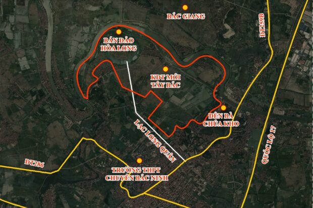 vị trí vinhomes Bắc Ninh